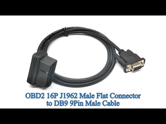 J1962 Прямоугольный OBD 2 OBD2 16 Pin к RS232 DB9 соединительный кабель