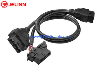 OBD2 OBDII Male to Hyundai and Kia OBD2 Female and OBD2 Female Y Cable with Baffle