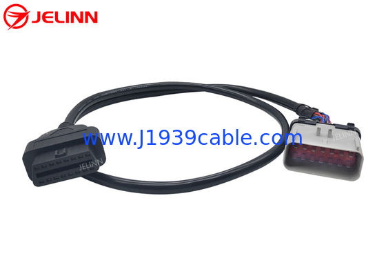14 Pin RP1226 Мужчина на OBD2 J1962 Женский кабель для 2019 года и более новых тяжелых грузовиков в Северной Америке