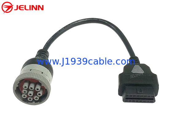 Серый CAT 9 Кабель с шпоном на OBD 2 OBD2 16 для Caterpillar