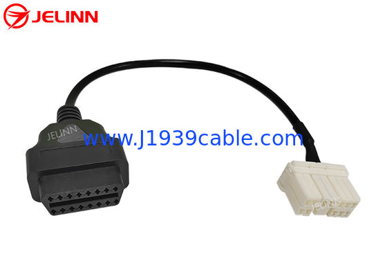 Диагностический кабель 12pin-to-OBD 2 OBDII 12pin-to-16pin OBD2 Wire Harness для Tesla Model S 2015 года или старше
