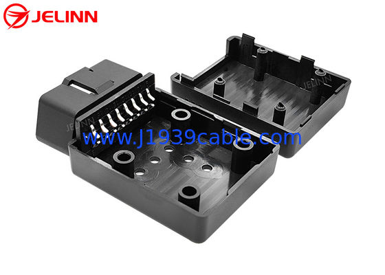 OBD 2 корпус корпуса OBD2 корпус и мужской соединитель с изогнутым булавом